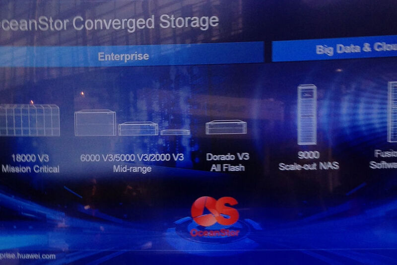 Bis zu 60 Petabyte an Storage kann das Huawei-Storage-Systeme Oceanstor 9000 zur Verfügung stellen. (Bild: Vogel IT-Medien GmbH)