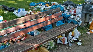 Verschmutzter Park? Mangel einfach per Smartphone-App melden und damit die Bearbeitung beschleunigen (© Bertold Werkmann - stock.adobe.com)