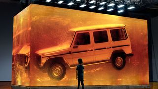 Mercedes hat sich zur Weltpremiere der neue G-Klasse eine besondere Marketing-Aktion einfallen lassen. (Daimler)