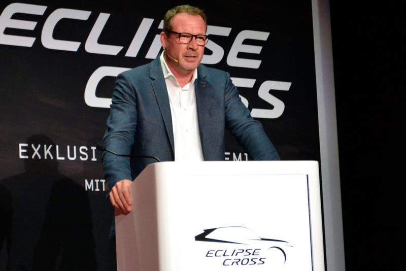 Kolja Rebstock, Geschäftsführer von Mitsubishi Motors Deutschland, begrüßte zur offiziellen Händlerpräsentation des Eclipse Cross ... (Seyerlein / »kfz-betrieb«)