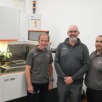 (l-r) David Chapman, Rowan Crozier and Stuart Berry (all Brandauer) (Source: Brandauer)