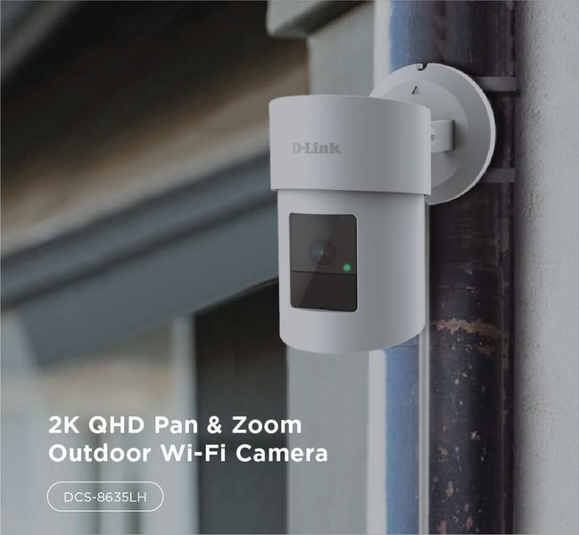 Die 2K Outdoor Pan & Zoom Kamera (DCS-8635LH) verfügt über eine 2K-QHD-Auflösung. (D-Link)