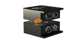 The C80 Giga inductive coupling system from SMW transmits power up to 75 W—and signals in real time at speeds of up to 1 GBit/s. (Image:SMW-Autoblok / SMW-electronics)