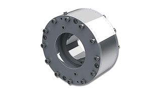 Die hydraulisch gelüftete, Federdruck-Lamellenbremse wird als statische Haltebremse mit Notstoppfunktion eingesetzt. (Bild: Desch)