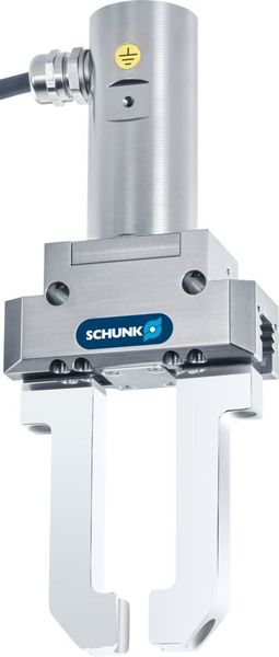 2002: EGN 100 ist der erste robuste, servoelektrisch betriebene Greifer. (Schunk)