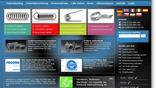 Federn finden, auswählen, bestellen, berechnen, anfragen und CAD-Daten erstellen – alles online  (Bild: Gutekunst)