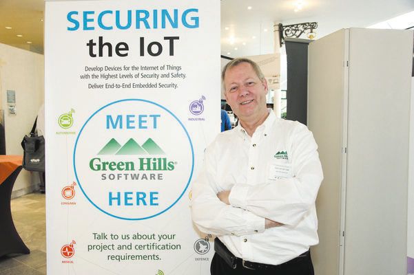 Locker bleiben: Kees van der Valk von Green Hills Software steht für Sicherheit im Internet der Dinge. (Elisabeth Wiesner)