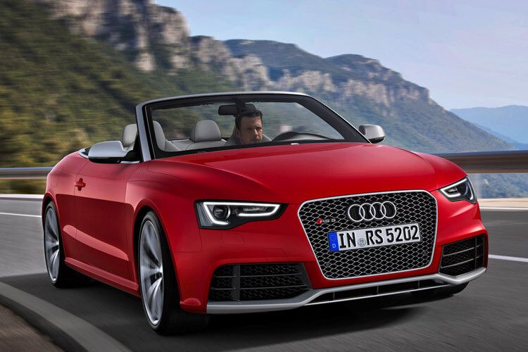 Damit schafft es die RS-Variante des offenen A5 in 4,9 Sekunden aus dem Stand auf 100 km/h. (Foto: Audi)