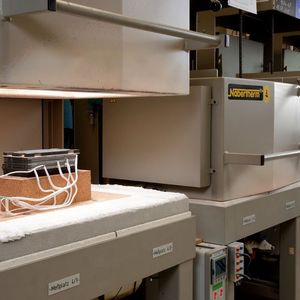 Festoxid-Brennstoffzellen-Stapel im Testbetrieb am Forschungszentrum Jülich.