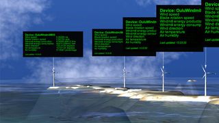 Beispiel für CyberVille im Einsatz: 3D-Darstellung eines Windparks. (CyberLightning)