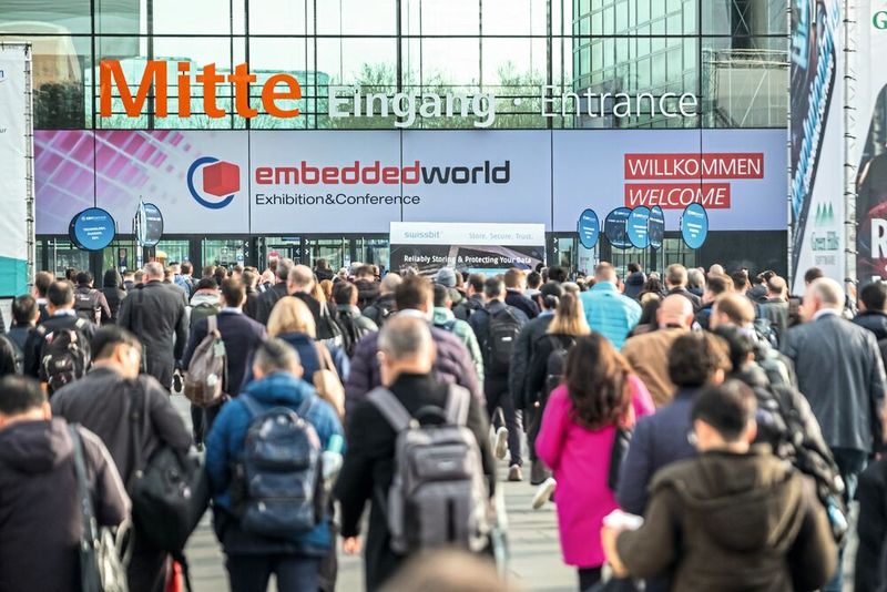 2025 kamen rund 32.000 Besucher aus mehr als 80 Ländern zur Embedded World nach Nürnberg.(Bild:  NürnbergMesse / Thomas Geiger)