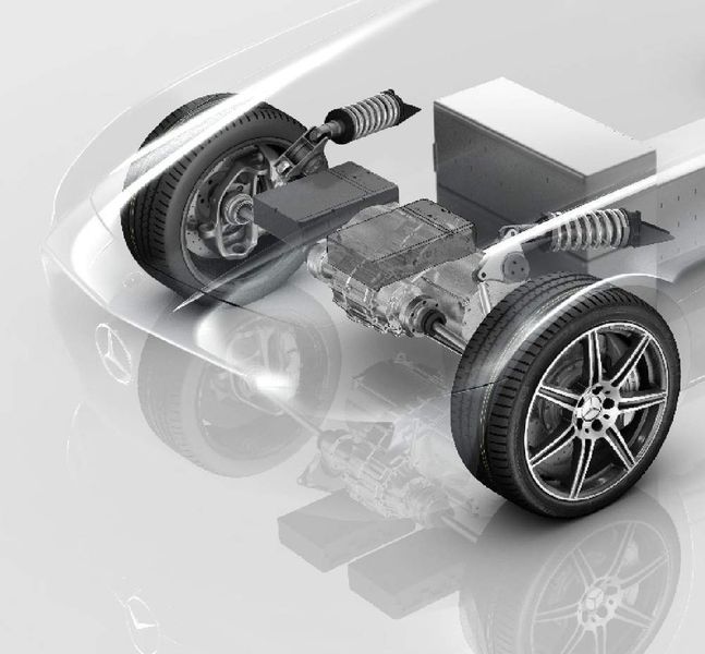 Für eine bessere Traktion ist das Elektromodell mit einem Allradantrieb ausgestattet. (Archiv: Vogel Business Media)