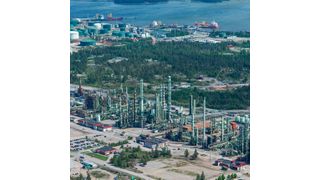 The petrochemicals domplex in Porvoo, Finland. (Picture: Borealis)