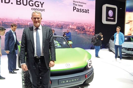 Holger Santel ist seit November 2018 VW-Deutschlandchef.(Bild:  Seyerlein)