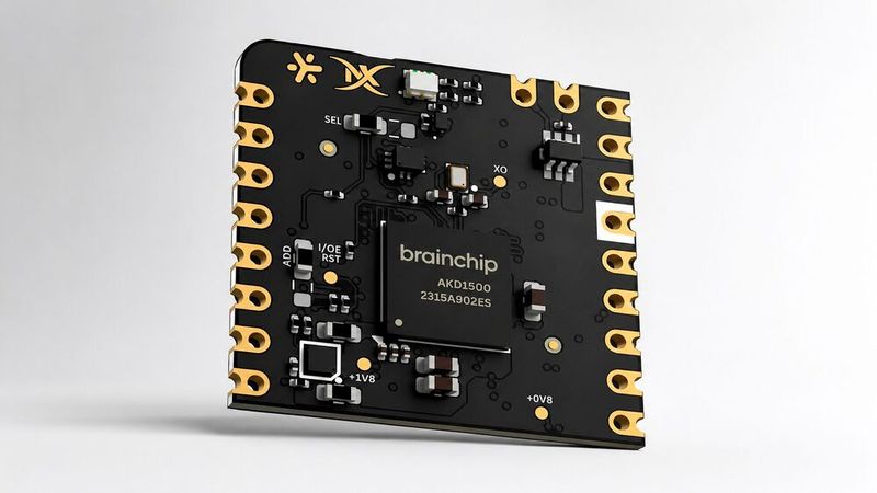 The BrainBoard 1500 brings the AI accelerator AKD1500 to a development board.(Image: Brainchip)