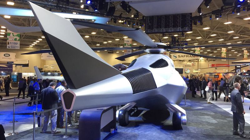 Der Helikopter FCX-001 wurde auf der Heli-Expo 2017 der Öffentlichkeit vorgestellt. (FCX-001_back_2 (1) / Chris.w.braun / CC BY-SA 4.0)