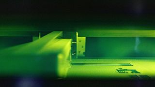 What you're looking at here is not a gateway to hell, but the working space of a new 3D printer now being used by Fraunhofer IPA in Stuttgart at Arena2036. It is intended to accelerate the production and market introduction of plastic parts using a fiber laser ... (Image:Fraunhofer IPA)