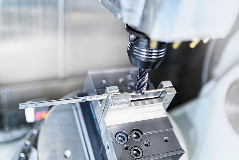 Um die Schmiedeteile zu spannen, hat Betzler die Schunk-Schraubstöcke mit individuell konstruierten Backen ausgestattet. Bei einem Typenwechsel wird in aller Regel der komplette Spanner gewechselt. (Schunk GmbH)