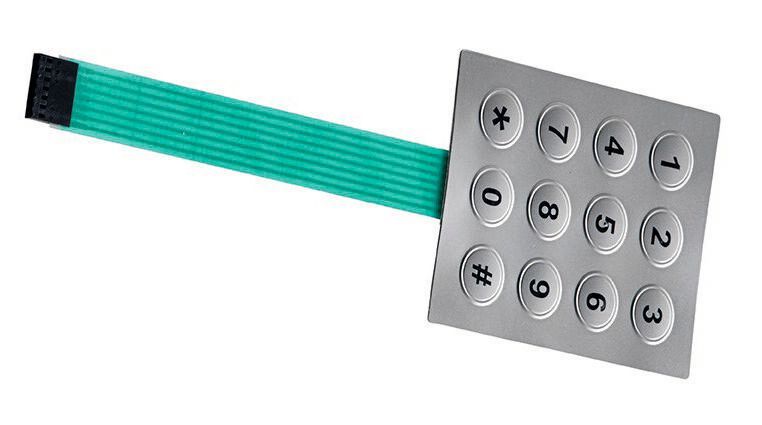 Die Click-Inox-Metallfolientastatur.
