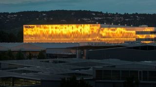 Der Werkzeugmaschinen- und Lasertechnik-Spezialist Trumpf hat sich ein neues, rund 40 Mio. Euro teures Logistikzentrum gegönnt. (David Franck)