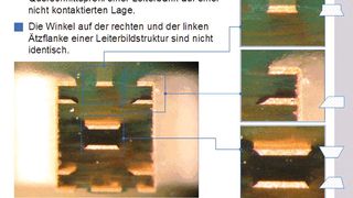 Bild 1: Geometrien geätzter Leiterbildstrukturen (Archiv: Vogel Business Media)