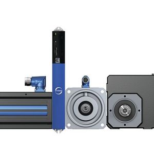 Stöber lieferte unter anderem effiziente Lean-Planeten- und Kegelradgetriebemotoren. Hinzu kam der kompakte Antriebsregler SI6.(Bild:  Stöber Antriebstechnik)