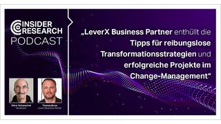 „LeverX Business Partner enthüllt die Tipps für reibungslose Transformationsstrategien und erfolgreiche Projekte im Change-Management“, ein Interview von Oliver Schonschek, Insider Research, mit Thomas Burza, LeverX Business Partner. (Bild: Vogel IT-Medien / LeverX / Schonschek)
