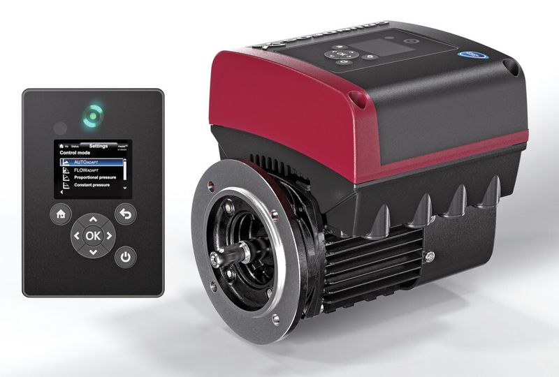 Bild 5: Das Bedienfeld des neuen MGE-Motors mit einer Reihe vordefinierter Regelungsarten. (Bild: Grundfos)