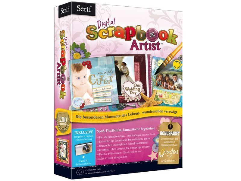 Mit Hilfe von Digital Scrapbook Artist lassen sich Fotoalben erstellen, ausdrucken und online verschicken. (Archiv: Vogel Business Media)