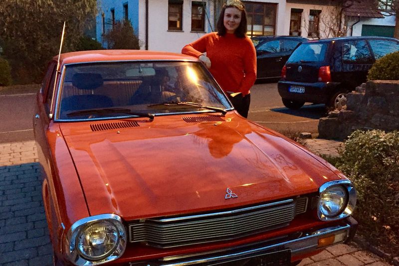 Der Name Kühl steht definitiv für Oldtimerbegeisterung. Nicht gezogen wurde allerdings Franziska Kühl mit ihrem Mitsubishi Lancer aus dem Jahr 1978. (privat)