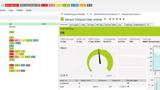 Im Rahmen des Projekts SMIGHT überwacht PRTG-Monitoring bspw. die Hotspot-User online. (Paessler / SMIGHT)