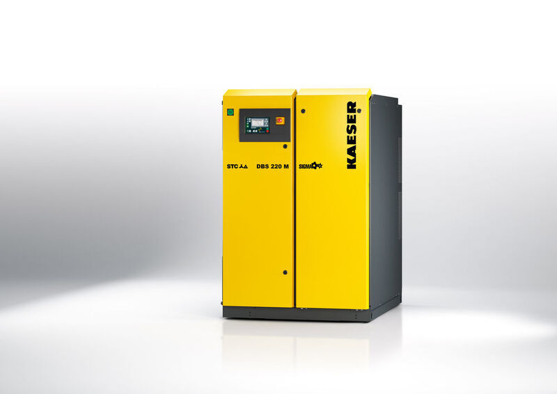 Compact and efficient: the new DBS screw blower for reliable compressed air production and significant energy-cost savings for applications requiring especially long runtimes. (Kaeser)