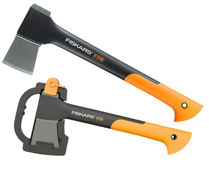 Die Axtklingen von Fiskars wiegen zwischen 800 g und 2,5 kg. (Fiskars)