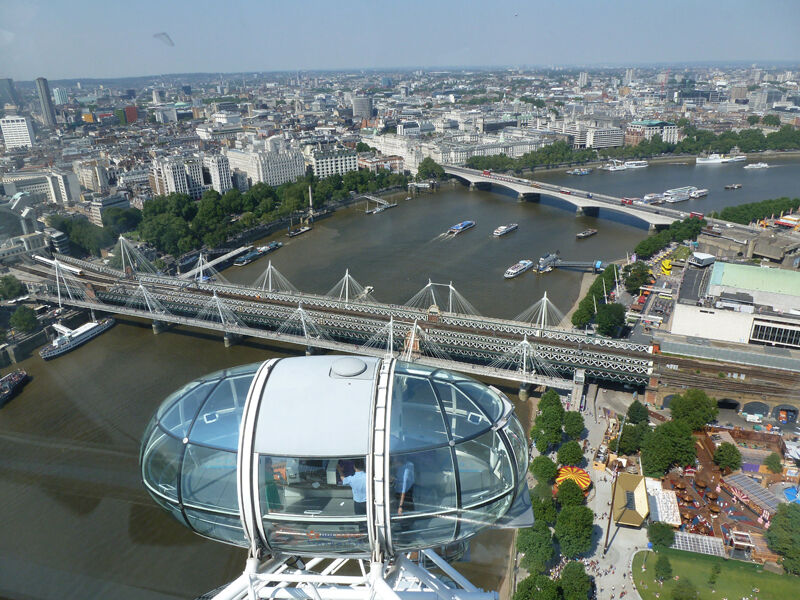 Auch eine Fahrt im London Eye stand auf dem Programm. (Archiv: Vogel Business Media)