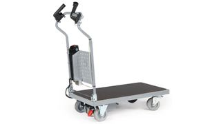 Handschiebewagen mit „e-drive“ sorgen für mehr Produktivität und weniger Gesundheitsbelastung. (Tente-Rollen)