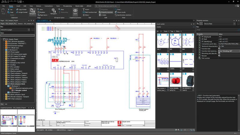 Moderner Look & Feel: Die Software wird durch Dark- und Light-Mode unterstützt.  (Eplan)