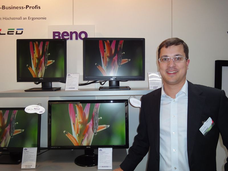 Dominic Mein, Benq, hatte viel Farbe zu zeigen. (Archiv: Vogel Business Media)