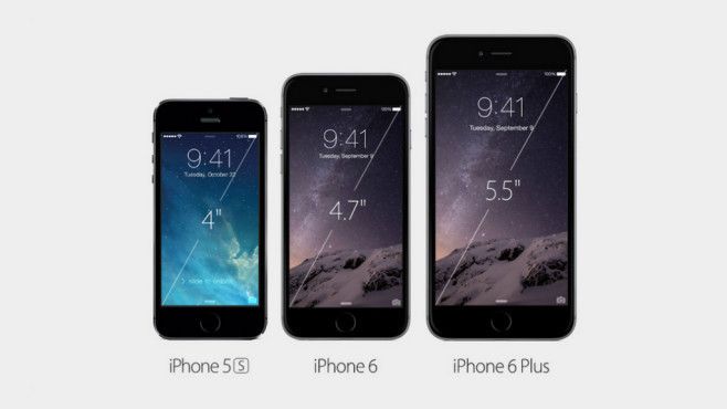 Das Display des iPhone ist über die Zeit immer größer geworden. (Bild: Apple)