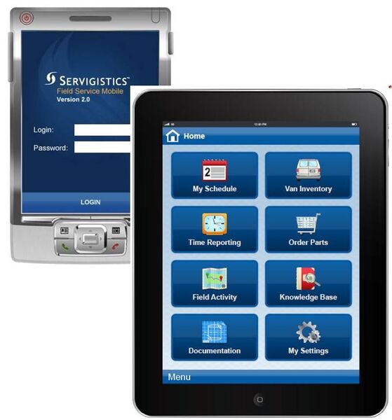Mobile Field App von Servigistics. (Bild: PTC)