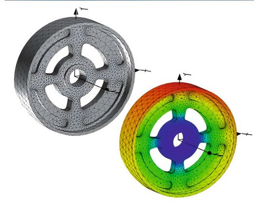 Neu in Kisssoft: die Modellierung eines Radkörpers inklusive Zahnkranz aus unterschiedlichem Werkstoff und der Import der Geometrie aus Step-Dateien.(Bild:  Kisssoft)