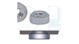 Freilaufende PEM S-RT Einpress-Sicherungsmutter mit modifiziertem Gewinde  (PEM)