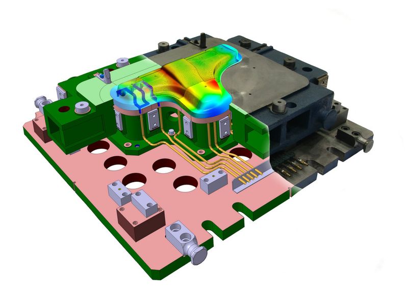 Simulation hilft, beim Presshärten die Energiezuführung und das Umformverhalten genauer zu bestimmen. (Bild: Fraunhofer IWU)