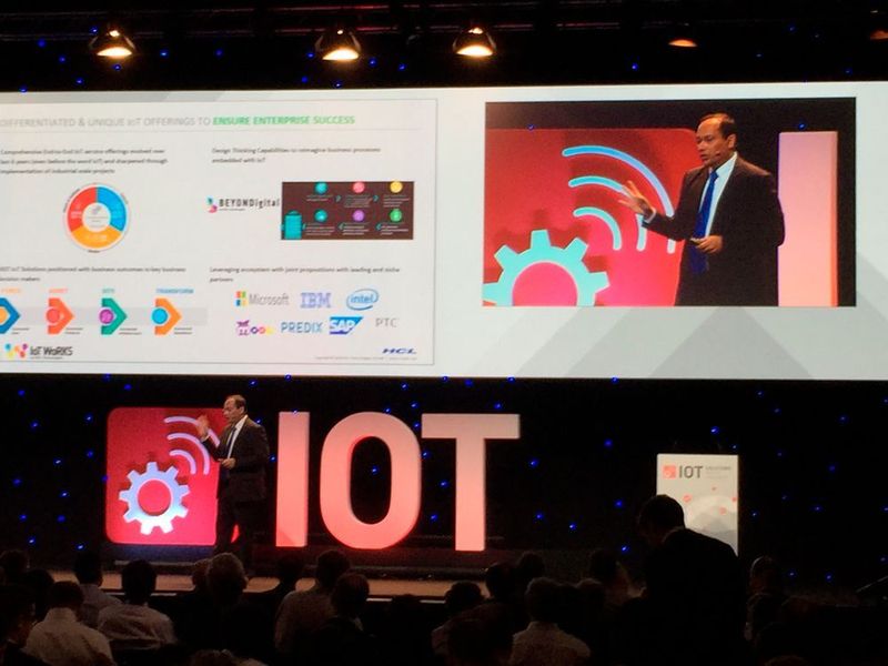 Einige unserer Autoren waren auch als Speaker vor Ort, u.a. Sukamal Banerjee (HCL) zum Thema IoT Business Value (M. Dalke)