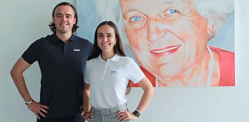 Mit Dr. Moritz Belling und Lena Günther ist die vierte Generation des Familienunternehmens Lenze erstmals wieder in operativer Verantwortung.(Bild:  Lenze)