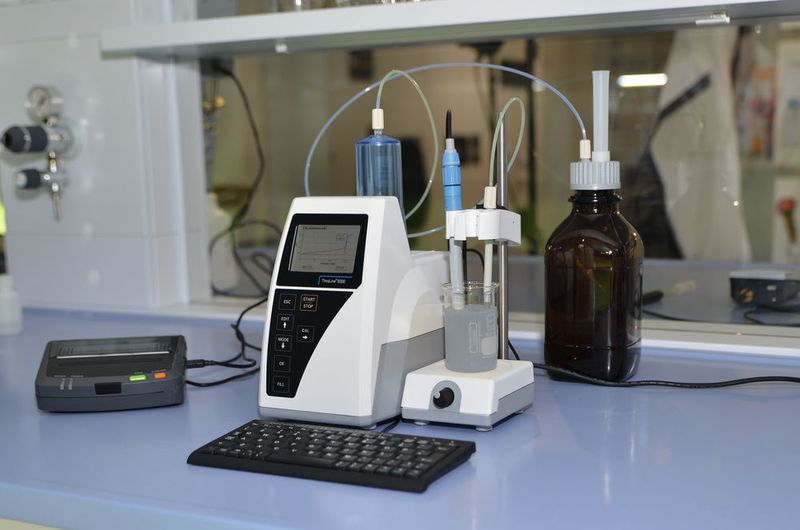Abb. 3: Titroline 5000 bei der Titration von NaCl in Kaviar (SI Analytics)