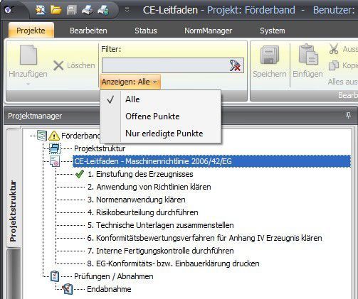 Statusabfragen sind über das gesamte Projekt möglich. (Bild: Sick)