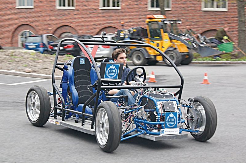 Konzeptfahrzeug mit Lenkbaugruppe (Matthias Tidlund)