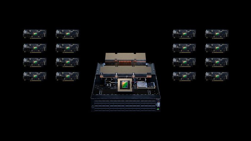 Die neue Spectrum-X-Netzwerkplattform von Nvidia kombiniert Spectrum-4-Ethernet-Switches, BlueField-3-DPUs und Beschleunigungssoftware. Cloud-Service-Provider nutzen die Plattform zur Skalierung von generativen KI-Diensten. Die neue Spectrum-X-Netzwerkplattform von Nvidia kombiniert Spectrum-4-Ethernet-Switches, BlueField-3-DPUs und Beschleunigungssoftware. Cloud-Service-Provider nutzen die Plattform zur Skalierung von generativen KI-Diensten.