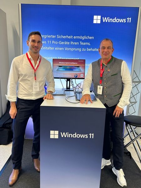 Thorsten Thomas (l.) und Ralf Risch von Microsoft (Bild: Vogel IT-Medien GmbH)
