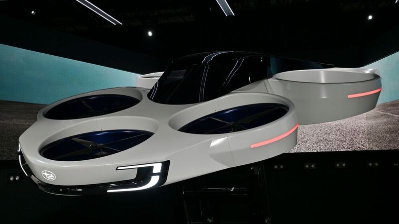 Ob die Umsetzung der Studie eines Flugzeugtaxis von Subaru in naher Zukunft wohl realistisch ist? Darüber lässt sich streiten.(Bild:  Subaru)
